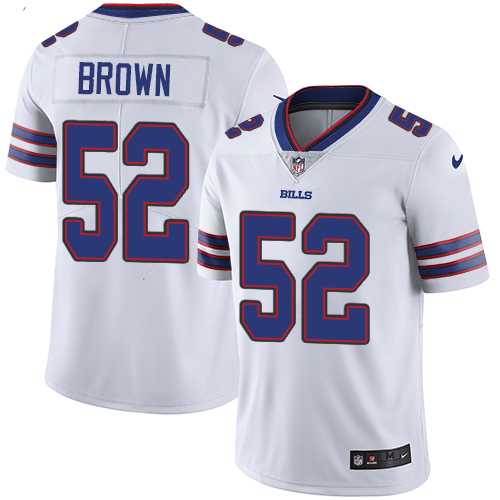 Nike Buffalo Bills #52 Preston Brown White NFL Vapor Untouchable Limited Jersey,We sell and wholesale Nike Buffalo Bills #52 Preston Brown White NFL Vapor Untouchable Limited Jersey on line form chian!